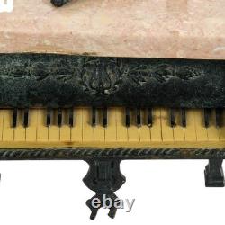 Swiss Thorens Reuge Bronze and Marble Grand Piano Music Box