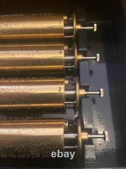 Switzerland Reuge Inlaid Case 72 Note 5 Cylinder 15 Songs Music Box 1989 Beauty