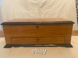 Switzerland Reuge Inlaid Case 72 Note 5 Cylinder 15 Songs Music Box 1989 Beauty
