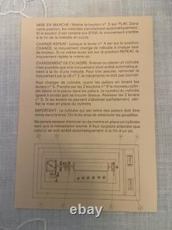 Switzerland Reuge Inlaid Case 72 Note 5 Cylinder 15 Songs Music Box 1989 Beauty