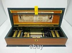 Switzerland Swiss Thorens 50 Note Valve 20 Song 5 Cylinder Reuge Type Music Box