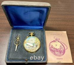 TISSOT Reuge Mechanical Music Box Pocket Watch Antique Accessories with Box Key