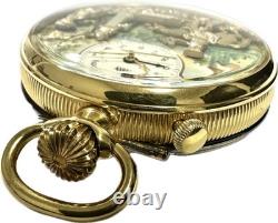 TISSOT Reuge Mechanical Music Box Pocket Watch Antique Accessories with Box Key