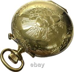 TISSOT Reuge Mechanical Music Box Pocket Watch Antique Accessories with Box Key