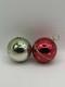 TWO REUGE SAINTE CROIX Pull Cord Ornaments Silent Night Swiss Rare VTG READ