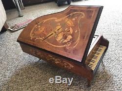 The Concert Tchaikovsky Music Box Faberge 50-Note Reuge Franklin Mint RARE