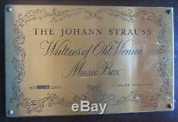 The Johann Strauss Waltzes of Old Vienna Reuge 5 Cylinder Music Box 10 Aires