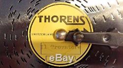 Thorens Swiss Walnut Ad-30 Music Box With 7 Disks (pre-reuge) 1960's