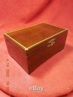 Thorens (pre-reuge) Walnut Music Box With 2 Tune 50 Note Movement (see Video)