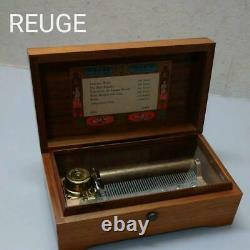 Used Vintage Reuge Swiss Music Box 41 Valve 6 Songs Joh Strauss Switzerland