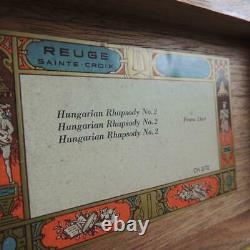 Used Vintage Reuge Swiss Music Box 72 Valve Hungarian Rhapsody 2 Switzerland