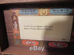 VERY NICE Vintage Reuge Music Box 50 Note Movement Switzerland LARAS THEME