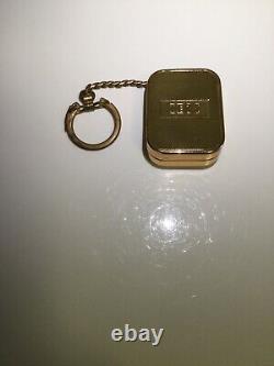 VERY RARE Vintage Swiss Made Reuge IBM Wind Up Music Box Keychain