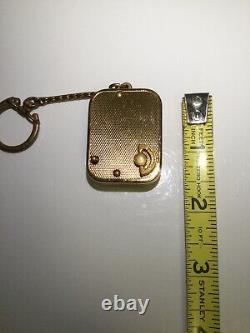VERY RARE Vintage Swiss Made Reuge IBM Wind Up Music Box Keychain