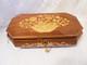 VINTAGE ITALIAN INLAID WOOD REUGE MUSICAL JEWELRY BOX WithKEY LARGE 14.75x7.25x3.7