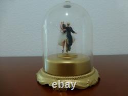 VINTAGE REUGE DANCING COUPLE BALLERINA MUSIC BOX AUTOMATON (Watch The Video)