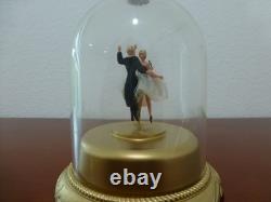 VINTAGE REUGE DANCING COUPLE BALLERINA MUSIC BOX AUTOMATON (Watch The Video)