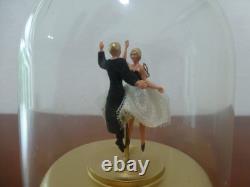 VINTAGE REUGE DANCING COUPLE BALLERINA MUSIC BOX AUTOMATON (Watch The Video)