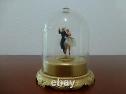 VINTAGE REUGE DANCING COUPLE BALLERINA MUSIC BOX AUTOMATON (Watch The Video)