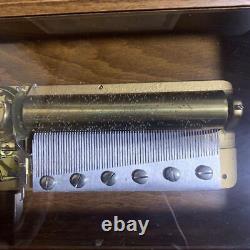 VINTAGE REUGE MUSIC BOX 72/3 PLAY Mozart Bach Corelli CH3/72 Wood