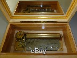 VINTAGE REUGE MUSIC BOX 72 KEY PLAY 3 SONGS Anniversary Song & More (See Video)