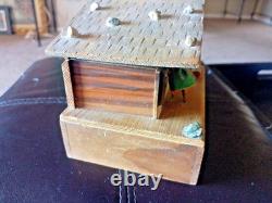 VINTAGE REUGE SWISS YODEL WOOD CHALET DANCING BALLERINA MUSIC BOX Happy Wanderer