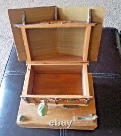 VINTAGE REUGE SWISS YODEL WOOD CHALET DANCING BALLERINA MUSIC BOX Happy Wanderer