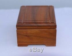 VINTAGE REUGE WOODEN MUSIC BOX Edelweiss Swiss Musical Movement San Francisco