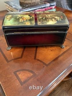 VINTAGE Reuge Sainte Croix CH 4 / 50 Music Box Switzerland Tested And Works