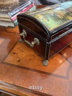 VINTAGE Reuge Sainte Croix CH 4 / 50 Music Box Switzerland Tested And Works