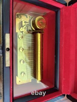 VINTAGE Reuge Sainte Croix CH 4 / 50 Music Box Switzerland Tested And Works