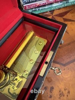 VINTAGE Reuge Sainte Croix CH 4 / 50 Music Box Switzerland Tested And Works