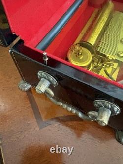 VINTAGE Reuge Sainte Croix CH 4 / 50 Music Box Switzerland Tested And Works