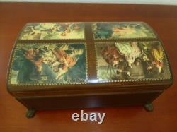 VINTAGE Reuge Sainte Croix CH 4 / 50 Music Box Switzerland (Watch The Video)