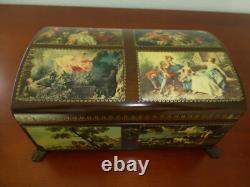 VINTAGE Reuge Sainte Croix CH 4 / 50 Music Box Switzerland (Watch The Video)