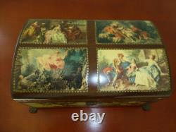 VINTAGE Reuge Sainte Croix CH 4 / 50 Music Box Switzerland (Watch The Video)