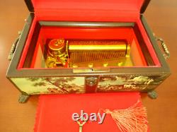VINTAGE Reuge Sainte Croix CH 4 / 50 Music Box Switzerland (Watch The Video)