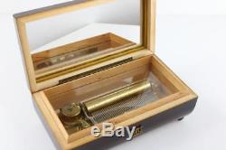 VINTAGE SWISS MUSIC BOX by REUGE plays 6 AIRS hear it NOW! CH6/41