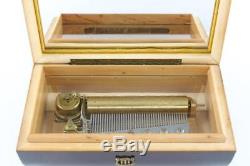 VINTAGE SWISS MUSIC BOX by REUGE plays 6 AIRS hear it NOW! CH6/41