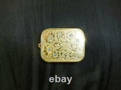 VINTAGE SWISS REUGE MINATURE MUSIC BOX MUSICAL KEY CHAIN CHARM (Watch The Video)