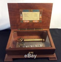 VINTAGE SWISS REUGE MUSIC BOX 4/50 4 Songs By STRAUSS