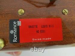 VINTAGE SWISS ROMANCE MOVEMENT BY REUGE MUSIC BOX w TUNE GAVOTTE DE LOUIS XIII