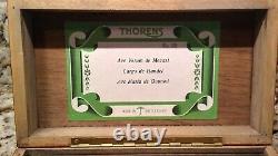 VINTAGE THORENS (PRE-REUGE) MUSIC BOX SWISS SHIELD INLAY 3 TUNE 50 NOTE No28