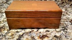 VINTAGE THORENS (PRE-REUGE) MUSIC BOX SWISS SHIELD INLAY 3 TUNE 50 NOTE No28
