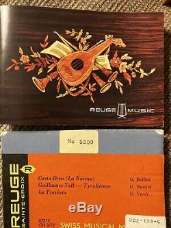 VIntage REUGE SAINTE-CROIX Music Box CH 3/72 37217