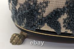 VNTG Italian Upholstered Jewelry REUGE Music Box Plays Love Story Lock & Key