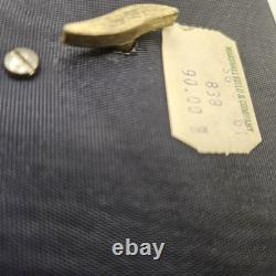 VNTG Italian Upholstered Jewelry REUGE Music Box Plays Love Story Lock & Key