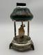 VTG 60's RUEGE Swiss Music Box Lighter Capodimonte Dancing Couple Carousel