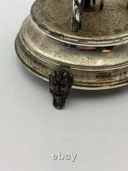 VTG 60's RUEGE Swiss Music Box Lighter Capodimonte Dancing Couple Carousel