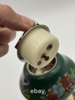 VTG 60's RUEGE Swiss Music Box Lighter Capodimonte Dancing Couple Carousel